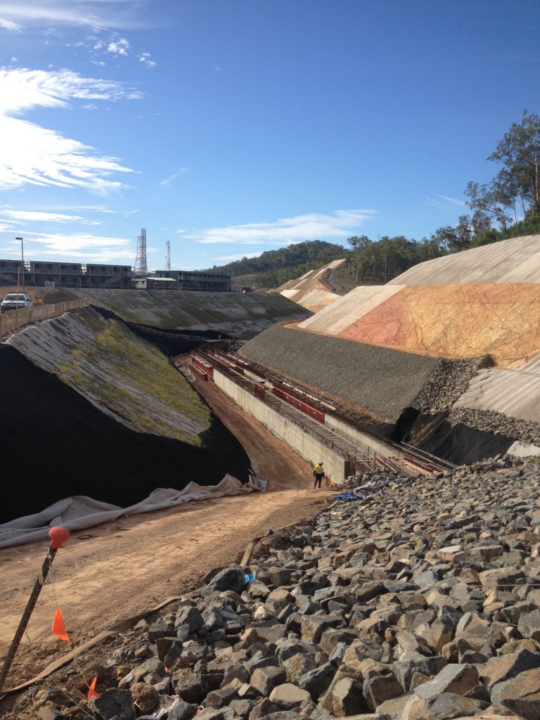 Ditch culvert structures were deep, access to and fromt he culvert site needed to be carefully managed. 